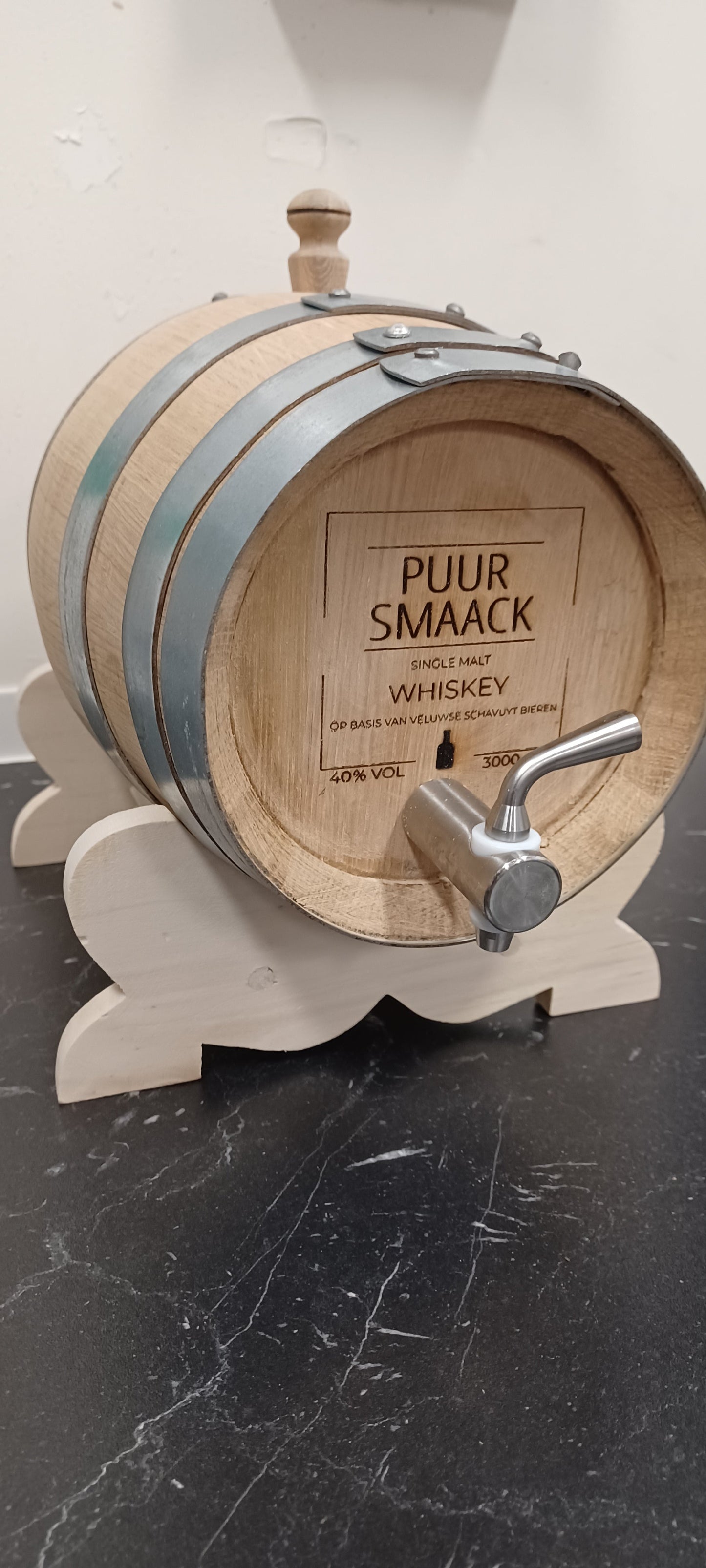 Single malt whiskey (Schavuyt) in een eiken vaatje